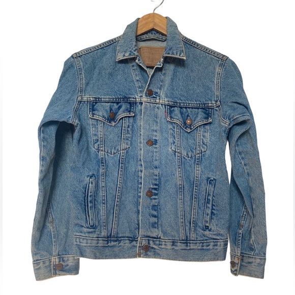 Levi's Jackets & Blazers - Vintage Levi's Denim Trucker Jacket 75406-0412 Jean Jacket Spring 90s Denim Blue